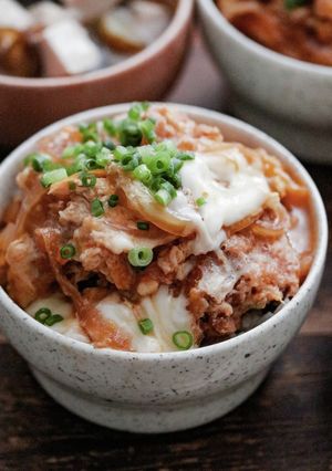 A picture of Next-Day Pork Cutlet Bowl (Katsudon).
