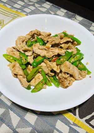 青龍椒炒肉片 的食譜成品照片