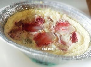 Foto resep [MPASI 1Y+] Pudding Yogurt Strawberry Oat