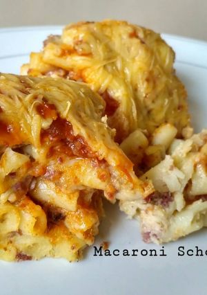 Foto resep Makaroni Schotel Saus Bolognese