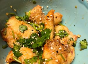 Foto resep Ayam Goreng Saus Cilantro