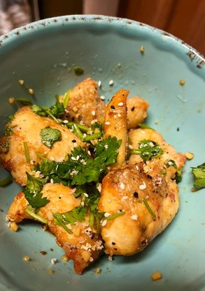 Foto resep Ayam Goreng Saus Cilantro