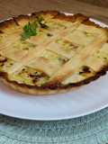 Quiche de patata y bacalao