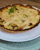 Quiche de patata y bacalao