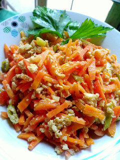 Foto resep Orak arik wortel telur