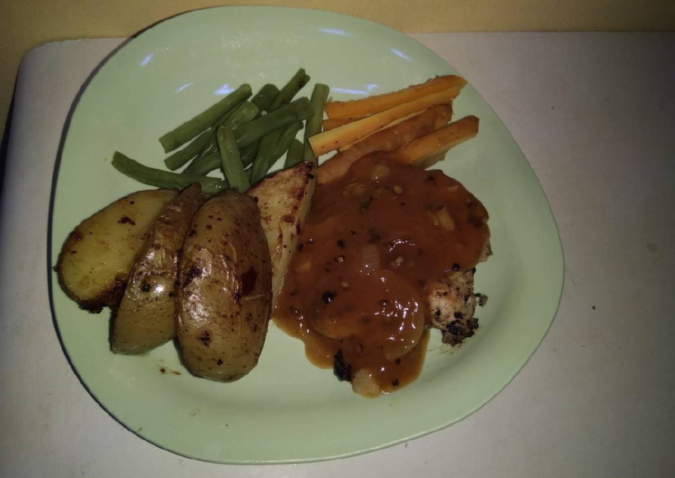 Steak Ayam Saus Lada Hitam
