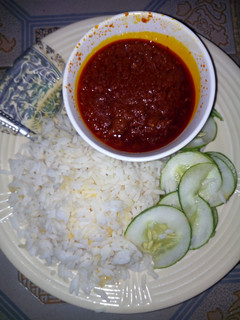 A picture of White rise and stew.