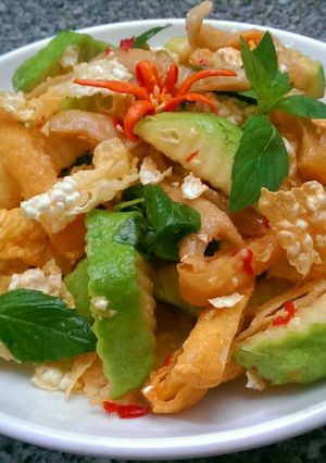 Hình của món Gỏi Ổi Chay.