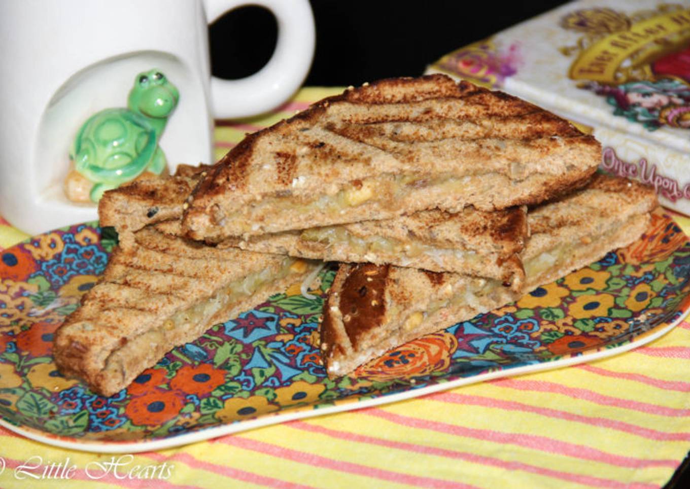 Caramelized Banana Nuts Sandwich