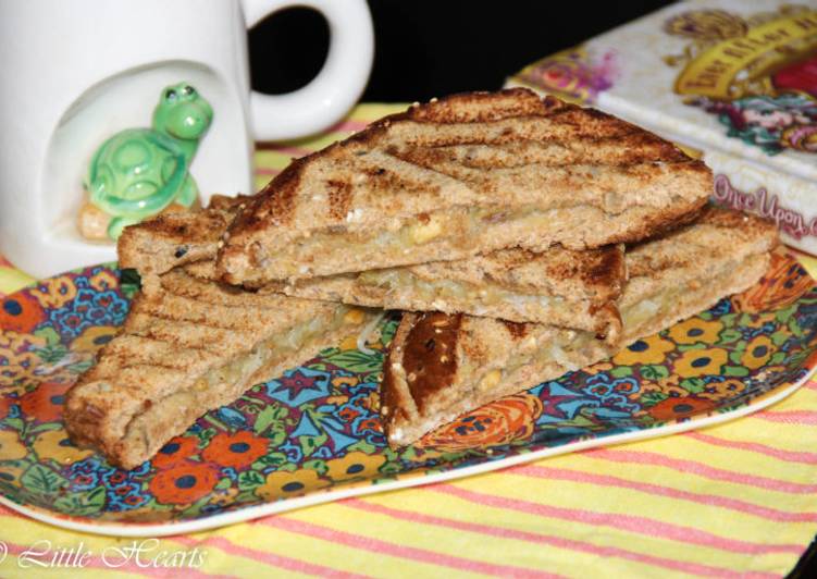 Easiest Way to Prepare Perfect Caramelized Banana Nuts Sandwich