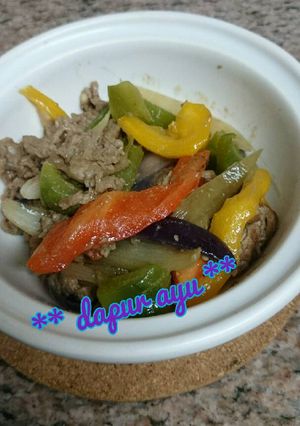 Foto resep Tumis pelangi paprika