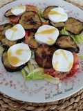 Ensalada de berenjena y queso fresco