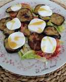 Ensalada de berenjena y queso fresco