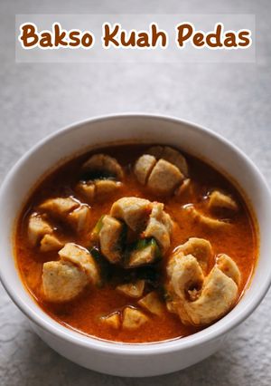Foto resep Bakso Kuah Pedas