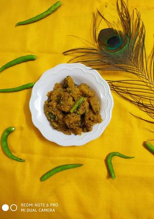 A picture of Khichadi ke Muthiya.