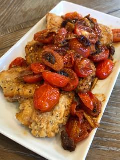 A picture of Cherry Tomato Chicken.