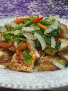 รูปของ ยำไข่ดาว Keto#ทำขายรวย