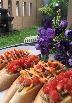 Foto resep Bruschetta + Tuna