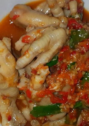 Foto resep Ceker pedes bumbu simple