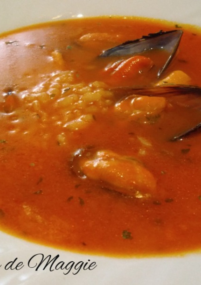 Una foto de Sopa de mejillones