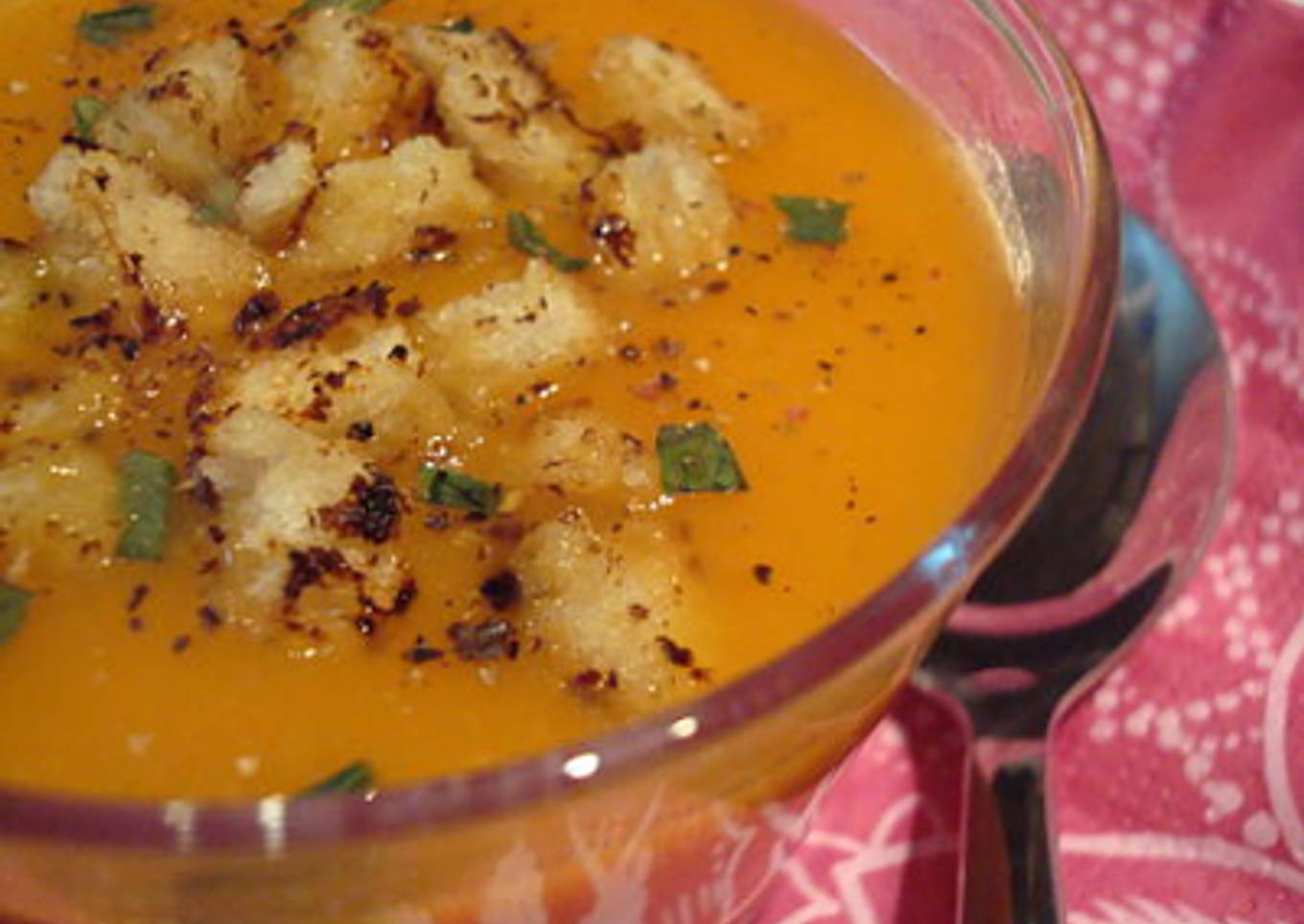 Soupe courge et pomme verte