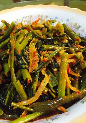 Foto resep Kangkung Teri Pedas