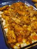 Ñoquis con Estofado de Alitas