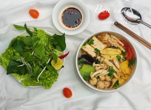 Hình của món Bún Chay.