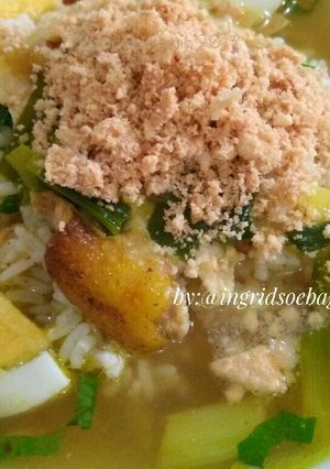 Foto resep Soto ayam lamongan Aseliii...bening seger plus koya krupuk udang
