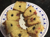 Torta de membrillo y pasas de uva