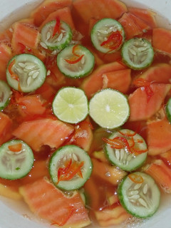 Foto resep Asinan Pepaya Timun