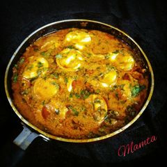 A picture of Creamy Egg curry (without onion,Garlic).