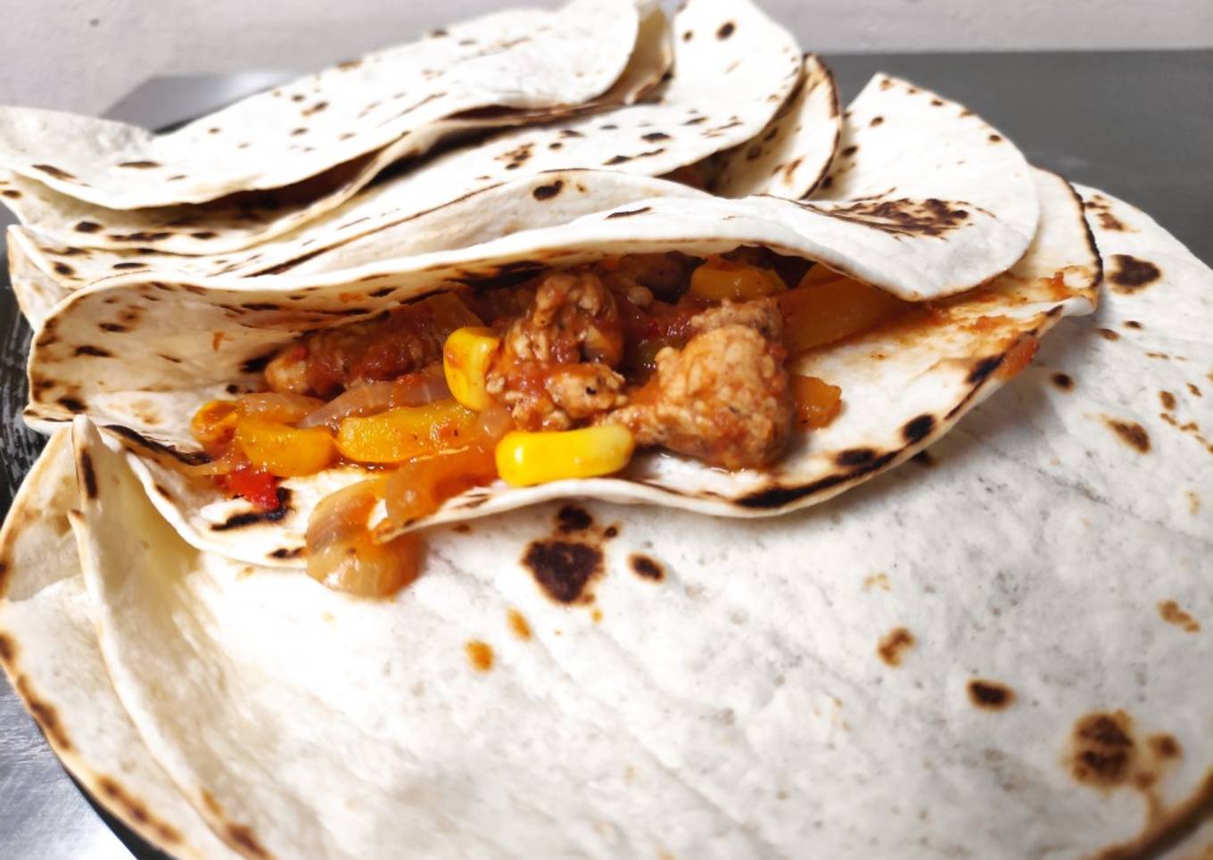 Relleno de pavo para fajitas