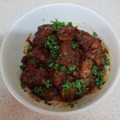 A picture of Mustard chicken fry.
