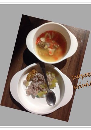 Foto resep Mpasi 12m+ (nasi ubi dan sup ayam)