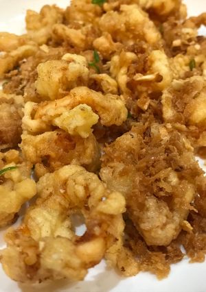 Foto resep Deep fried calamari salt & pepper