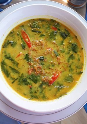 Foto resep Daun singkong kuah santan + teri