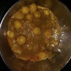 A picture of Matar Curry.