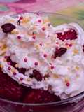 Strawberry cream sprinkles