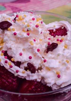 Foto resep Strawberry cream sprinkles