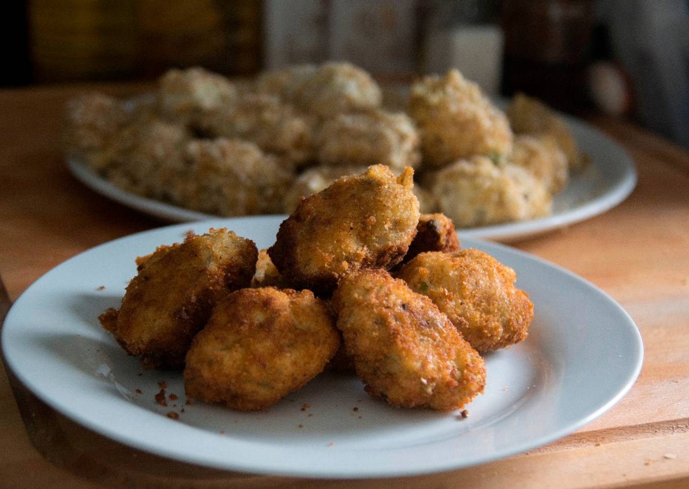 Croquetas de gulas con berberechos en Thermomix
