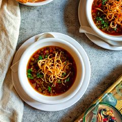 A picture of Veg Munchow Soup.