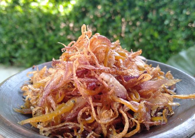 Bawang Goreng Teri Medan foto resep utama