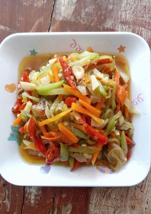 Foto resep Tumis labu siam wortel bombai