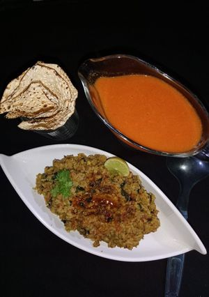 A picture of Moong Dal Khichdi with Skin (Chilkewali Moong Dal Khichdi).