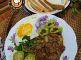 27:6:26 - Kacang phool + daging