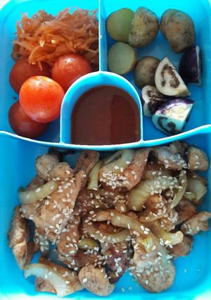 Foto resep Ayam wijen bento