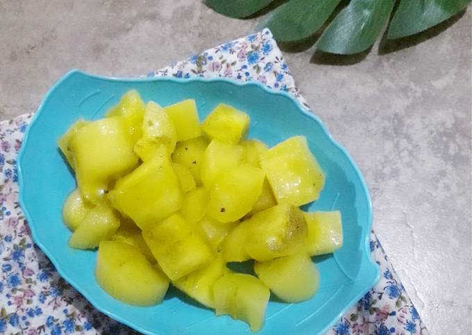 Cara bikin Singkong rebus kuning bites (frozen food homed)