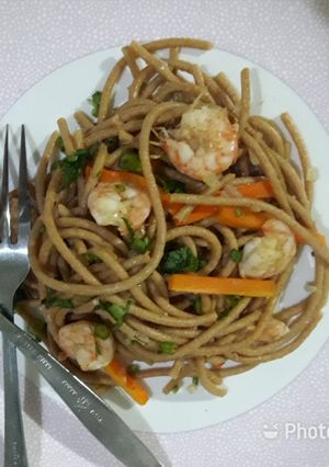 Foto resep Spaghetti Gandum Aglio e Olio