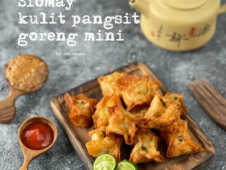 Langkah Mudah untuk Menyiapkan Resep  Siomay kulit pangsit goreng mini yang Bikin Ngiler, Bikin Ketagihan